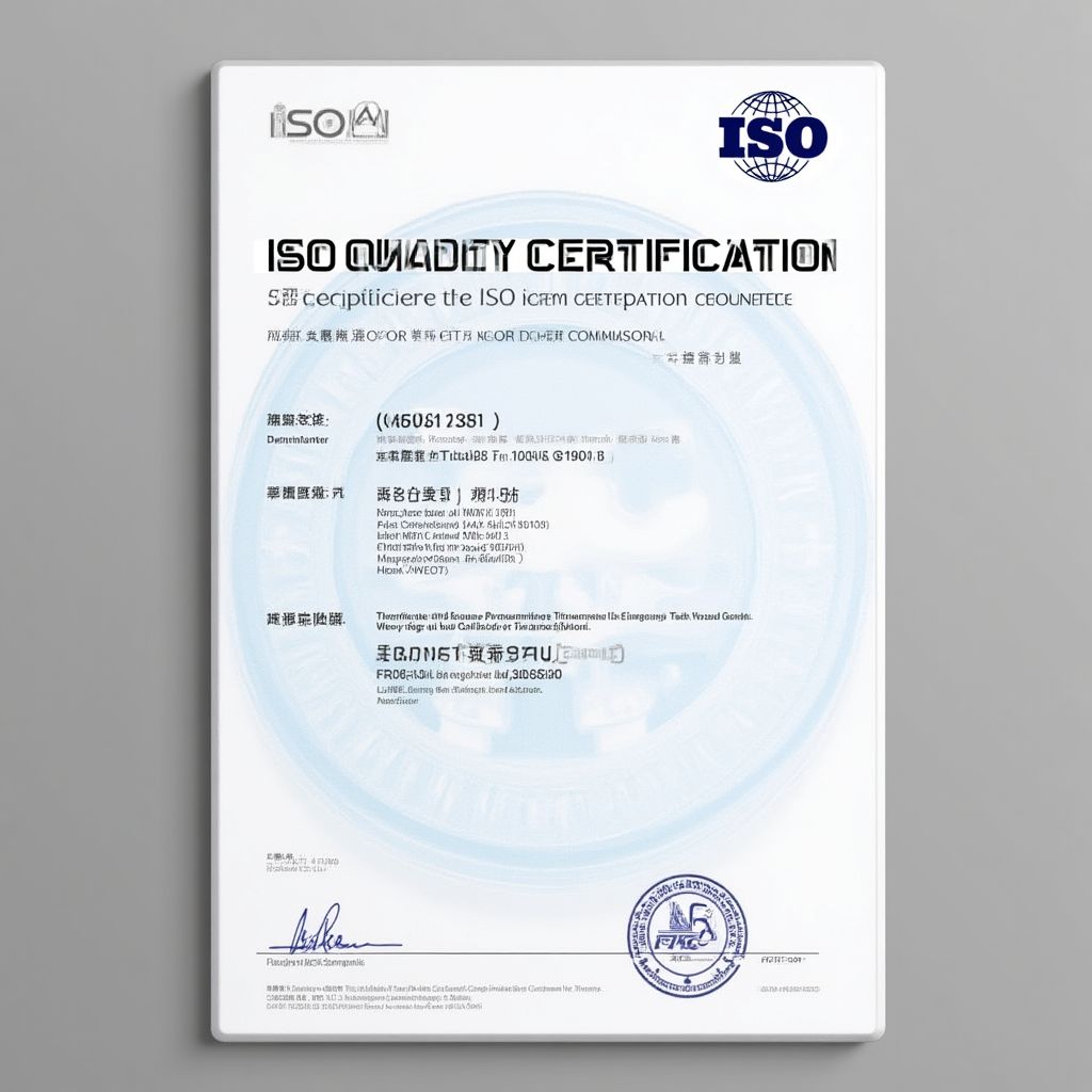 Certification ISO Qualité
